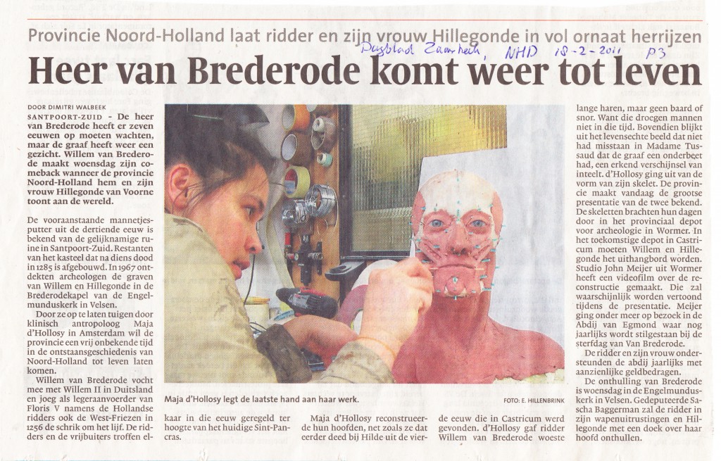 Noord Hollands Dagblad, 18-2-2011